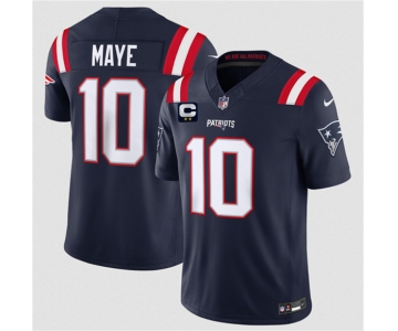 Men's New England Patriots #10 Drake Maye Navy 2026 F.U.S.E. 2-Star C Pach Vapor Limited Football Stitched Jersey