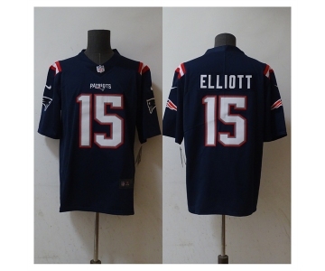 Men's New England Patriots #15 Ezekiel Elliott Navy Vapor Untouchable Stitched Football Jersey