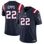 Men's New England Patriots #22 Marcus Epps Navy 2025 F.U.S.E. Vapor Limited Football Stitched Jersey