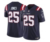 Men's New England Patriots #25 Marcus Jones Navy 2026 F.U.S.E. 2-Star C Pach Vapor Limited Football Stitched Jersey Men's New England Patriots #25 Marcus Jones Navy 2026 F.U.S.E. 2-Star C Pach Vapor Limited Football Stitched Jersey