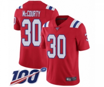 Men's New England Patriots #30 Jason McCourty Red Alternate Vapor Untouchable Limited Player 100th Season Football Jersey