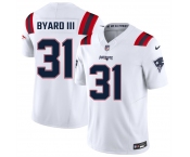 Men's New England Patriots #31 Kevin Byard III White 2026 F.U.S.E. Vapor Limited Stitched Football Jersey