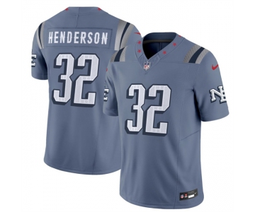 Men's New England Patriots #32 TreVeyon Henderson 2025 F.U.S.E. “Rivalries” Vapor Limited Football Stitched Jersey