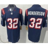 Men's New England Patriots #32 TreVeyon Henderson Limited Navy Rivalries FUSE Vapor Jersey Men's New England Patriots #32 TreVeyon Henderson Limited Navy Rivalries FUSE Vapor Jersey