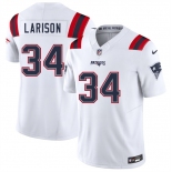 Men's New England Patriots #34 Lan Larison White 2025 F.U.S.E. Vapor Limited Stitched Jersey