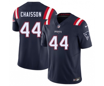 Men's New England Patriots #44 K'Lavon Chaisson Navy 2025 F.U.S.E. Vapor Limited Football Stitched Jersey