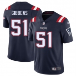 Men's New England Patriots #51 Jack Gibbens Navy 2025 Vapor Limited Football Stitched Jersey