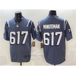 Men's New England Patriots #617 Minuteman 2025 F.U.S.E. “Rivalries” Vapor Limited Football Stitched Jersey Men's New England Patriots #617 Minuteman 2025 F.U.S.E. “Rivalries” Vapor Limited Football Stitched Jersey