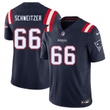 Men's New England Patriots #66 Wes Schweitzer Navy 2025 F.U.S.E. Vapor Limited Football Stitched Jersey