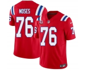 Men's New England Patriots #76 Morgan Moses Red 2026 F.U.S.E. 3-Star C Pach Vapor Limited Football Stitched Jersey Men's New England Patriots #76 Morgan Moses Red 2026 F.U.S.E. 3-Star C Pach Vapor Limited Football Stitched Jersey