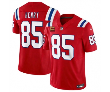 Men's New England Patriots #85 Hunter Henry Red 2026 F.U.S.E. 4-Star C Pach Vapor Limited Football Stitched Jersey
