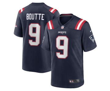 Men's New England Patriots #9 Kayshon Boutte Navy 2025 Football Stitched Game Jersey