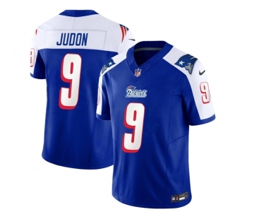 Men's New England Patriots #9 Matthew Judon Blue White 2023 F.U.S.E. Vapor Limited Football Stitched Jersey