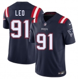 Men's New England Patriots #91 Titus Leo Navy 2025 F.U.S.E. Vapor Limited Football Stitched Jersey