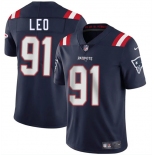Men's New England Patriots #91 Titus Leo Navy 2025 Vapor Limited Football Stitched Jersey