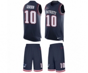 Men's Nike New England Patriots #10 Josh Gordon Limited Navy Blue Tank Top Suit NFL Jersey Men's Nike New England Patriots #10 Josh Gordon Limited Navy Blue Tank Top Suit NFL Jersey