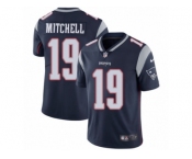 Men's Nike New England Patriots #19 Malcolm Mitchell Vapor Untouchable Limited Navy Blue Team Color NFL Jersey
