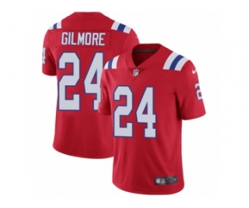 Men's Nike New England Patriots #24 Stephon Gilmore Red Alternate Vapor Untouchable Limited Player NFL Jersey