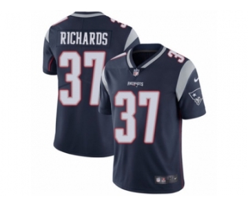 Men's Nike New England Patriots #37 Jordan Richards Vapor Untouchable Limited Navy Blue Team Color NFL Jersey