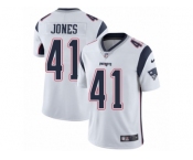 Men's Nike New England Patriots #41 Cyrus Jones White Vapor Untouchable Limited Player NFL Jersey