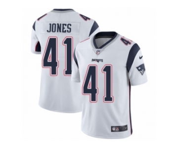 Men's Nike New England Patriots #41 Cyrus Jones White Vapor Untouchable Limited Player NFL Jersey