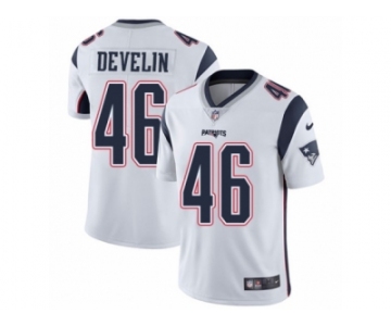 Men's Nike New England Patriots #46 James Develin Vapor Untouchable Limited White NFL Jersey