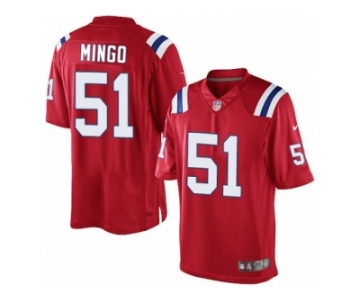 Men's Nike New England Patriots #51 Barkevious Mingo Limited Red Alternate NFL Jersey