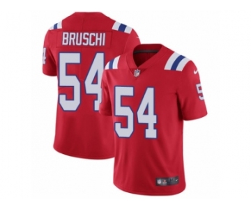 Men's Nike New England Patriots #54 Tedy Bruschi Vapor Untouchable Limited Red Alternate NFL Jersey