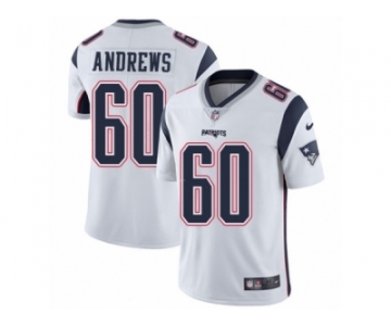 Men's Nike New England Patriots #60 David Andrews Vapor Untouchable Limited White NFL Jersey