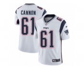 Men's Nike New England Patriots #61 Marcus Cannon Vapor Untouchable Limited White NFL Jersey