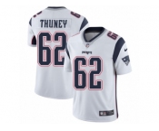 Men's Nike New England Patriots #62 Joe Thuney Vapor Untouchable Limited White NFL Jersey