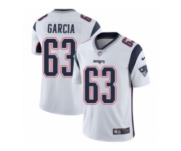 Men's Nike New England Patriots #63 Antonio Garcia Vapor Untouchable Limited White NFL Jersey
