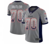 Men's Nike New England Patriots #70 Adam Butler Limited Gray Rush Drift Fashion NFL Jersey Men's Nike New England Patriots #70 Adam Butler Limited Gray Rush Drift Fashion NFL Jersey