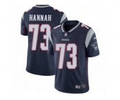 Men's Nike New England Patriots #73 John Hannah Vapor Untouchable Limited Navy Blue Team Color NFL Jersey