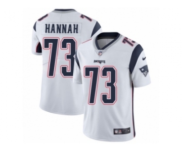 Men's Nike New England Patriots #73 John Hannah Vapor Untouchable Limited White NFL Jersey