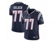 Men's Nike New England Patriots #77 Nate Solder Vapor Untouchable Limited Navy Blue Team Color NFL Jersey