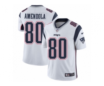 Men's Nike New England Patriots #80 Danny Amendola Vapor Untouchable Limited White NFL Jersey