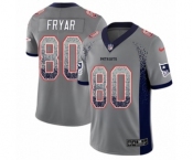Men's Nike New England Patriots #80 Irving Fryar Limited Gray Rush Drift Fashion NFL Jersey Men's Nike New England Patriots #80 Irving Fryar Limited Gray Rush Drift Fashion NFL Jersey