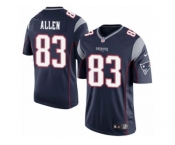 Men's Nike New England Patriots #83 Dwayne Allen Limited Navy Blue Team Color NFL Jersey