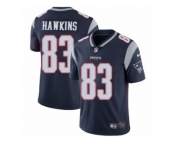 Men's Nike New England Patriots #83 Lavelle Hawkins Vapor Untouchable Limited Navy Blue Team Color NFL Jersey