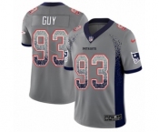 Men's Nike New England Patriots #93 Lawrence Guy Limited Gray Rush Drift Fashion NFL Jersey Men's Nike New England Patriots #93 Lawrence Guy Limited Gray Rush Drift Fashion NFL Jersey