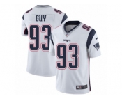 Men's Nike New England Patriots #93 Lawrence Guy Vapor Untouchable Limited White NFL Jersey