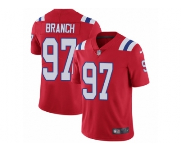 Men's Nike New England Patriots #97 Alan Branch Vapor Untouchable Limited Red Alternate NFL Jersey