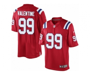 Men's Nike New England Patriots #99 Vincent Valentine Limited Red Alternate NFL Jersey