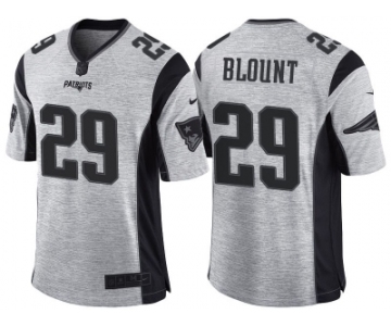 Nike New England Patriots #29 LeGarrette Blount 2016 Gridiron Gray II Men's NFL Limited Jersey