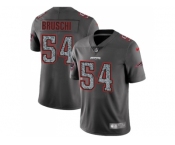 Nike New England Patriots #54 Tedy Bruschi Gray Static Men NFL Vapor Untouchable Limited Jerse