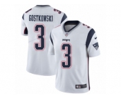 Nike Patriots #3 Stephen Gostkowski White Men's Stitched NFL Vapor Untouchable Limited Jersey