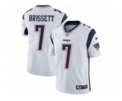 Nike Patriots #7 Jacoby Brissett White Men's Stitched NFL Vapor Untouchable Limited Jersey