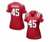 Women Nike New England Patriots #45 David Harris Game Red Alternate NFL Jersey