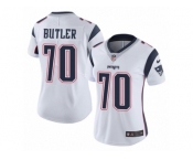Women Nike New England Patriots #70 Adam Butler White Vapor Untouchable Limited Player NFL Jersey